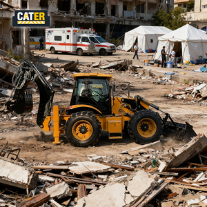 لودر بعجلات ديزل CATER EPA الأكثر مبيعًا، حمولة مقدرة 1.0 طن، سعة الجرافة 0.5 متر مكعب، محرك عالي عزم التحميل، ضمان سنة واحدة - Product Image 1