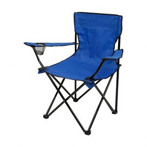 Chaise de plage pliante en bois massif, chaise de camping, chaise d'extérieur portable, logo personnalisé en acier inoxydable noir, extérieur moderne, Oxford - Product Image 1