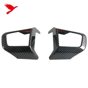 Pour BMW <span class=keywords><strong>Mini</strong></span> <span class=keywords><strong>Cooper</strong></span> F65 <span class=keywords><strong>5</strong></span> <span class=keywords><strong>portes</strong></span> F66 3 <span class=keywords><strong>portes</strong></span> F67 3 <span class=keywords><strong>portes</strong></span> 2025 volant autocollant décoratif couverture garniture ABS carbone noir 2 pièces - Product Image 6