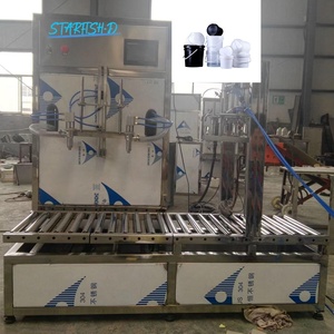 Remplisseuse semi-automatique à double tête en plastique anti-corrosion Toliet Liquid Cleaner <span class=keywords><strong>Chlore</strong></span> Blanchiment Eau Huile Machine de remplissage de poids - Product Image 5