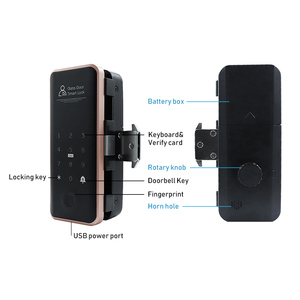 New Intelligent <b>Remote</b> <b>Control</b> <b>Smart</b> Fingerprint Password IC Card <b>Smart</b> Lock for Glass Wooden Door G3 <b>Smart</b> Lock for Glass Door - Product Image 6
