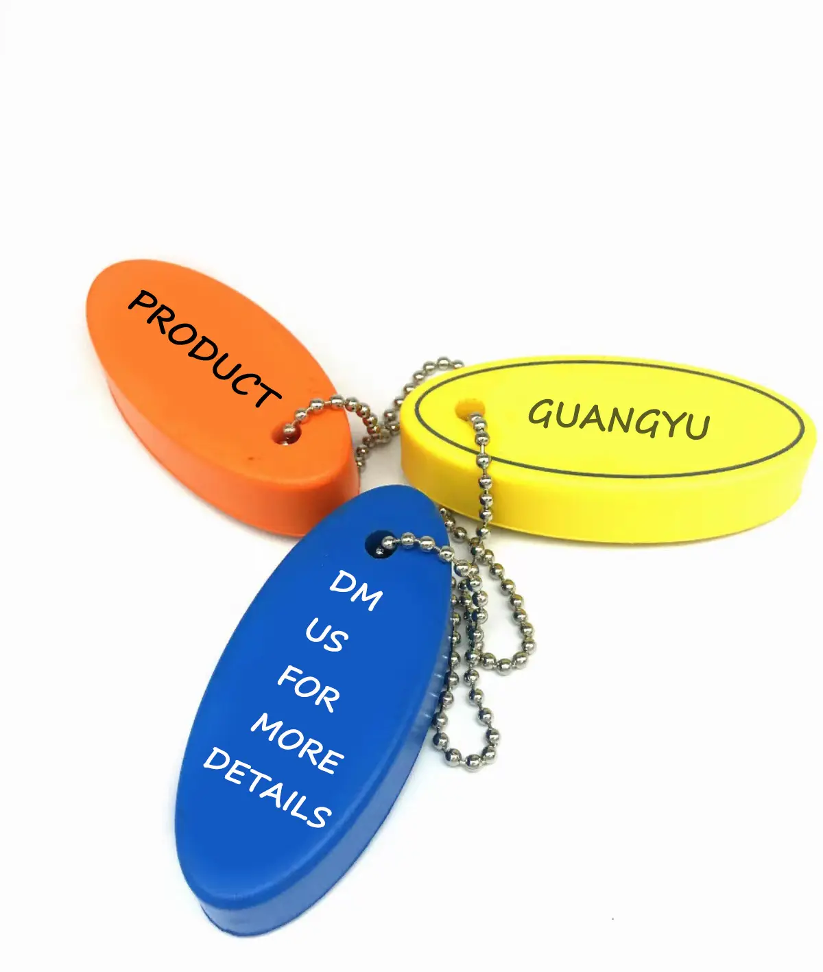 Pu Floating Boat Keychain Customizable Oval Shape Foam For Boating Fishing Sailing And Outdoor Sports Iron Floating Key Chain