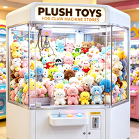Jouets en peluche personnalisés pour distributeurs automatiques, lots de jouets en peluche doux, jouet en peluche requin, animaux en peluche pour adultes et enfants
