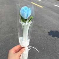 Bouquet de Tulipes Artificielles pour la Fête des Mères Cadeaux de Graduation, Tulipe et Tulipe Créative