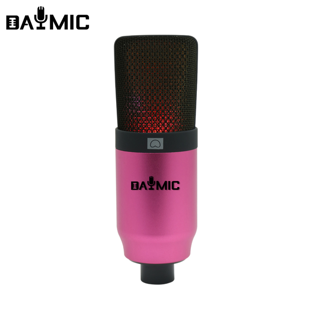 RGB Gaming Microphone Classic Studio Recording Condenser Mic for Live Streaming Singing YouTube Broadcast