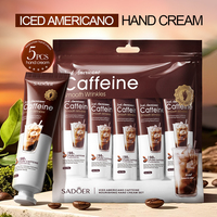 Ensemble de crème pour les mains nourrissante à la caféine SADOER Lced Americano coréenne de marque privée soins des mains améliorer la sécheresse Anti-rides hydratant