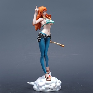 Figurines <span class=keywords><strong>One</strong></span> <span class=keywords><strong>Piece</strong></span> C2 <span class=keywords><strong>Nami</strong></span> Petit Voleur Chat Nuage Base Deux Ans Plus Tard Chapeau de Paille Grand Groupe d'Équipage Statue en Boîte Décoration - Product Image 3