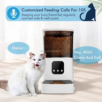 Distributeur de nourriture intelligent pour animaux de compagnie 5L 5G WiFi avec caméra HD, réservoir transparent, double alimentation, contrôle par application, bol en acier inoxydable pour chiens et chats