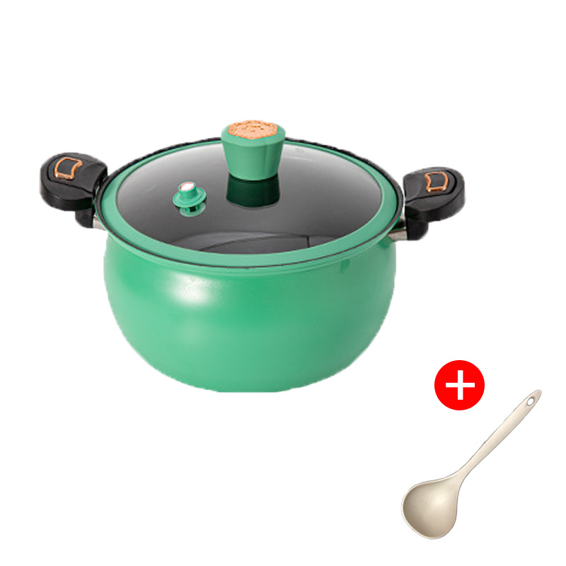 8L universal size (for larger individuals) with a green soup ladle