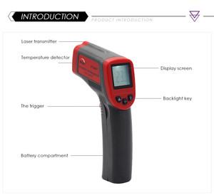 ST380A 휴대용 디지털 적외선 이마 및 귀 온도계 가정 의료 및 식품 온도 검사 OEM ODM 지원 - Product Image 3