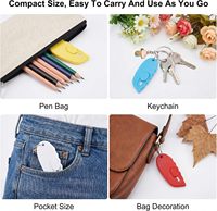 Mini-couteau découseur de colis en plastique personnalisé avec logo, ouvre-lettre porte-clés, couteau de découpe portable en gros avec porte-clés, idéal pour les cadeaux