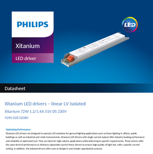 Best Price PHILIPSs Xitanium 72W 1.2A 1.4A 51V DALI DS 230V LED Driver 929002832080 Isolated Power Supply - Product Image 2