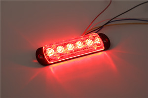 Las luces estroboscópicas Led de doble Color de alta potencia de 120mm pueden cambiar los colores de la ventana Interior del visera luz de advertencia para coches utilitarios - Product Image 5