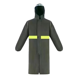 Waterproof One-Piece <strong>Raincoat</strong> In Knitted Fabric <strong>Long</strong> Trench Coat For Delivery Hiking Cycling Soft Oxford Cloth In Stock - Product Image 5