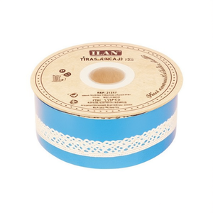 Strisce di pizzo Iln 1,3 cm x 22 m colore crema per artigianato e decorazioni - Product Image 1