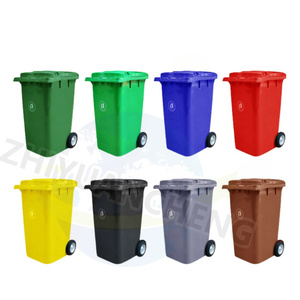 Pedal 240 Liter Plastikmüll tonne | EN840 Park abfall behälter mit Deckel - Product Image 6