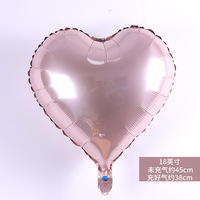 Ballon en feuille d'aluminium en forme de coeur de 18 pouces LOGO personnalisé activités de centre commercial décoratif publicité ballon d'amour en gros