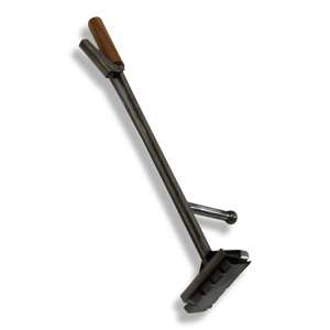 Grill Rack Cleaner With Wood Handle Stainless Steel Shaft For Charcoal Grill <b>Cleaning</b> - Product Image 2