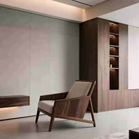 Fauteuil décoratif moderne JP, avec structure en bois rembourrée, un fauteuil inclinable, adapté aux salons et aux hôtels