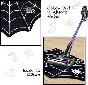 Tappetino di benvenuto per <span class=keywords><strong>ragnatela</strong></span> di Halloween durevole decorativo economico con supporto in gomma antiscivolo - Product Image 6