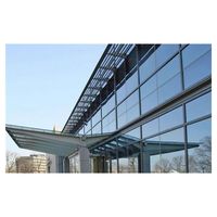 Mur-rideau en verre à économie d'énergie Prima, double vitrage, réfléchissant, en aluminium, pour villa et hôtel
