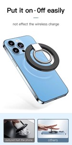 Support de téléphone magnétique universel 360 support d'anneau de doigt rotatif pour <span class=keywords><strong>iPhone</strong></span> 16 15 14 <span class=keywords><strong>13</strong></span> Pro Max support de poignée de téléphone portable amovible - Product Image 6