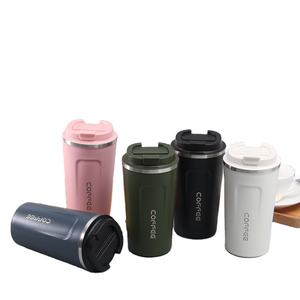 LOGO personnalisé 350ml/ 500ml étanche bureau thermique <span class=keywords><strong>café</strong></span> lait thé eau tasses voiture voyage tasse gobelet avec couvercle - Product Image 1