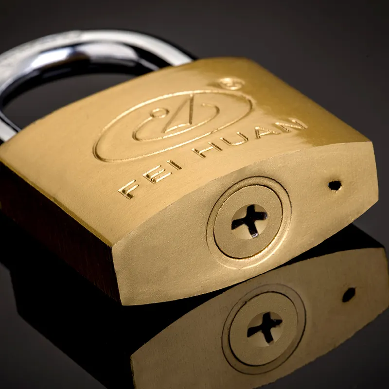 Quality Cadeado Size 30mm 40mm 50mm 60mm Heavy Duty Logo Customized Lock Cross Keys Brass Candado Copper Imitate Iron Padlock