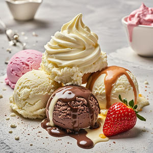 Bột làm kem thương mại vị khoai môn, pha sẵn, cô đặc, có sữa - Product Image 4