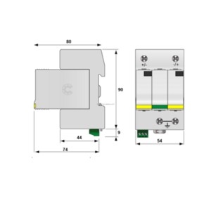 Citel DS50VGPVS-1500G/51电涌保护器避雷器防护装置，用于防止雷电保护的电压波动 - Product Image 2