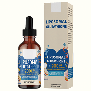 En stock : Gouttes liquides de glutathion liposomal 2000 mg avec <span class=keywords><strong>vitamine</strong></span> <span class=keywords><strong>C</strong></span>, acide hyaluronique, aloe vera, antioxydant, soutien détoxifiant, 2 fl oz - Product Image 1