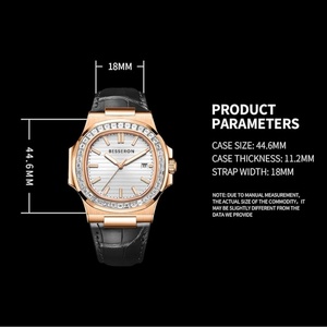 Reloj de Pulsera para Hombre con Diamantes Mosinite, Reloj de Acero Inoxidable, Logotipo Personalizado, Reloj Automático, Relojes Mecánicos de Lujo para Hombre - Product Image 6