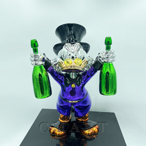 Figurines de collection For Ducks Gallery : Statue Donald Duck Dom Bottle, Statue Scrooge <span class=keywords><strong>Mc</strong></span> Duck Love en résine/fibre de verre pour l'art, thème Champagne et Vin - Product Image 6