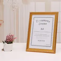 A4 Gold Picture Frame for Certification Display, 8x10