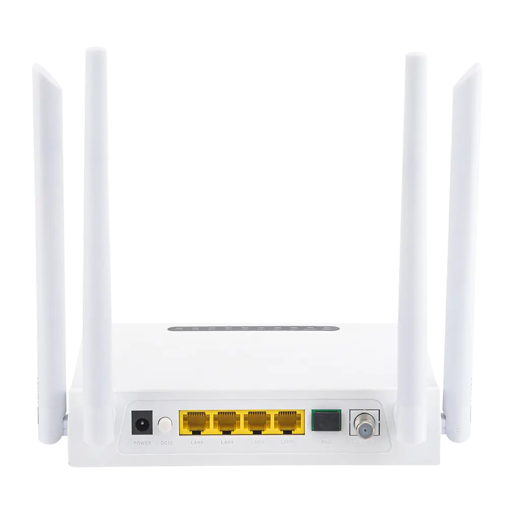 Rf gepon onu ONT WiFi AC ZC-500GWT dual band ONU CATV OMCI merah pengendali jarak jauh wan