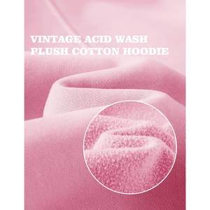 2025 hommes surdimensionné pull à capuche coton lourd Vintage lavé à l'acide Style Streetwear pour collège décontracté Couples - Product Image 5