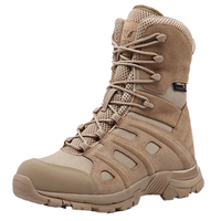 Botte tactique en cuir imperméable et respirante, personnalisable pour l'extérieur, OEM ODM sur mesure, ISO CE