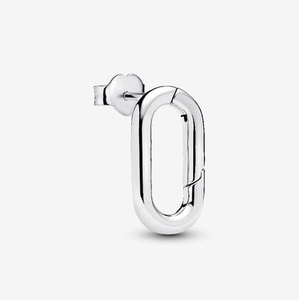 Boucles d'oreilles créoles en argent sterling 925 plaqué or, micro-pavé de zircon cubique, bijoux fins tendance pour femmes et filles, cadeau de fête ou de mariage - Product Image 2