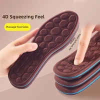Semelles intérieures massantes et amortissantes pour chaussures, confortables, pour femmes et hommes, semelles intérieures de sport