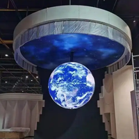 Écran LED circulaire intérieur sur mesure à pas de pixel P1.56, couleur pleine, SMD, pour hall d'entreprise, visuel immersif, haute fréquence de rafraîchissement