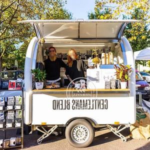 Mobiele foodtrailer te koop, goedkope foodcart, mobiele ijscowagen, limonadewagen, foodtruck, op maat gemaakte trailer voor eten - Product Image 3