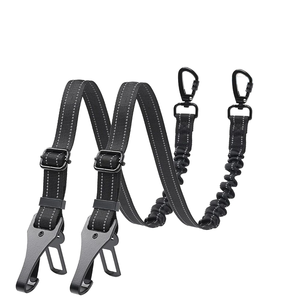 Custom Logo Adjustable Nylon Pet Car Seat Belt With Spring <b>Hook</b> High Quality For <b>Dog</b> Travel Safely - Product Image 1