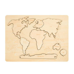 Nueva llegada <span class=keywords><strong>de</strong></span> madera 3D magnético mapa del mundo rompecabezas juego <span class=keywords><strong>de</strong></span> madera Montessori enseñanza educativa temprana juguetes para niños - Product Image 5