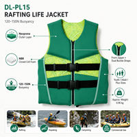 Gilet de sauvetage professionnel en PVC pour adulte, veste de flottabilité à séchage rapide et imperméable pour jet ski, rafting, natation et sports nautiques