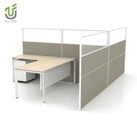 IULTRA 2025 Bureau de direction de style moderne Table de gestion en forme de L durable avec gestion intelligente des câbles Assemblage facile
