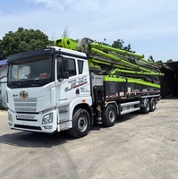 Offre Spéciale sany Zoomlion 52m 46m 38m 42m 56m camions pompe à béton châssis benzz utilisé état pompe à ciment camion