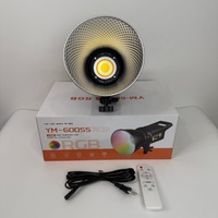 Kit d'éclairage vidéo LED RGB de qualité professionnelle avec réflecteur, CRI élevé 95, 100W, télécommande
