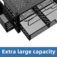 Oniya, tiroir de rangement coulissant à 2 niveaux et support pour accessoires à café, pour 63 capsules grandes ou 80 capsules petites, compatible avec les dosettes K-Cup