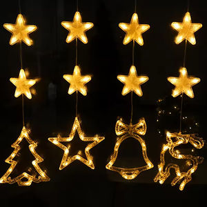 Christmas LED <b>Light</b> Santa <b>Snowflake</b> Hanging Sucker Waterproof 4.7m <b>Window</b> Ornament New Year Home Decoration Gift - Product Image 4