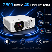 Proyector Láser AV Profesional Comercial de 7500 Lúmenes para Museos, Simuladores de Golf y Centros de Entrenamiento